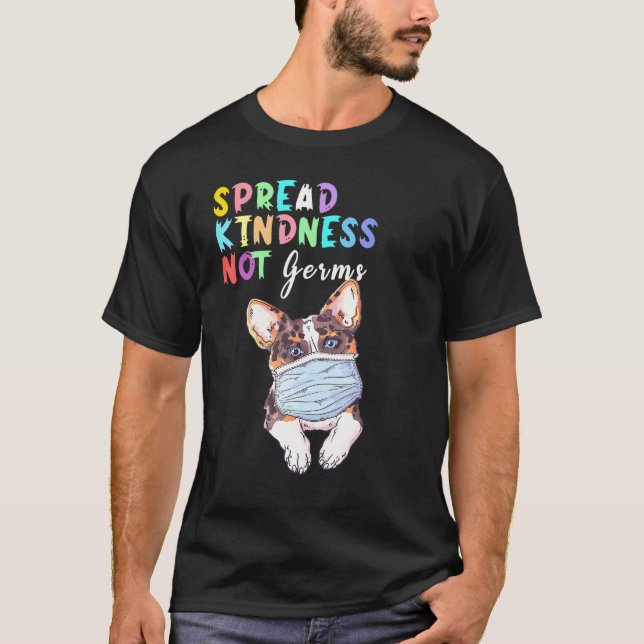 Sprid vänlighet inte smittämnen Essential Corgi Hu T Shirt (Framsida)