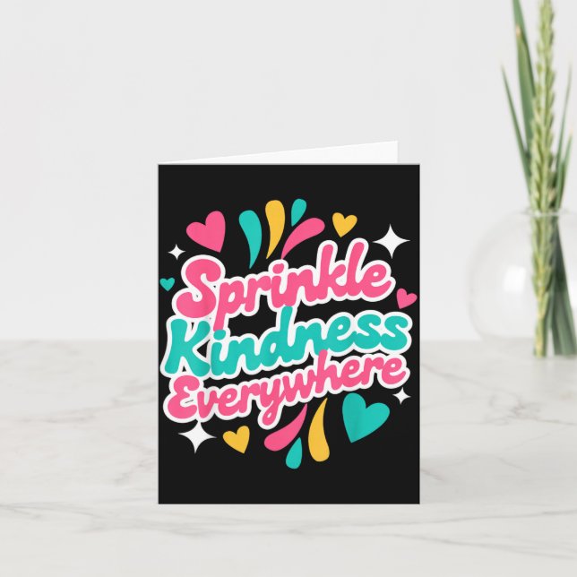 Sprid vänlighet Positivitet Vibrationer Empati Kort (Framsida)