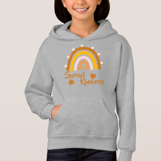 Sprid vänlighet - Regnbåge Sprid vänlighet T Shirt (Framsida)