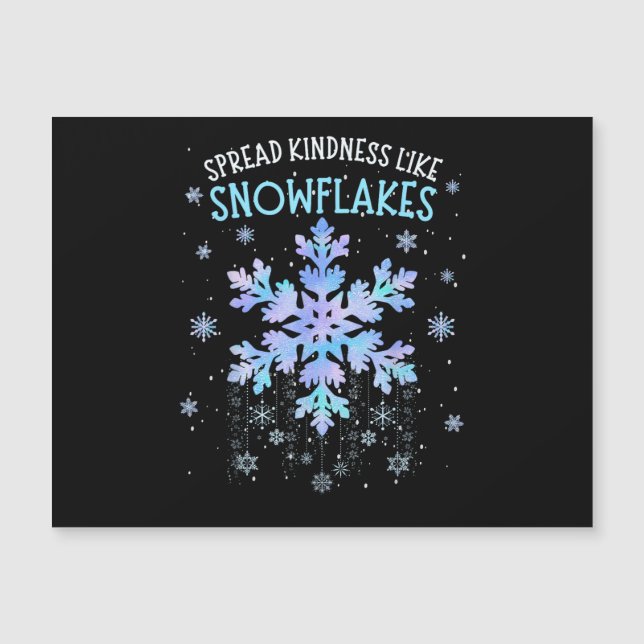Sprid vänlighet som snöflingor jul lärare (Framsida)