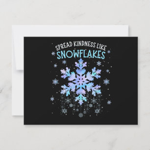 Sprid vänlighet som snöflingor jul lärare julkort