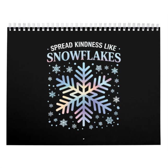 Sprid vänlighet som snöflingor jul lärare kalender (Omslag)