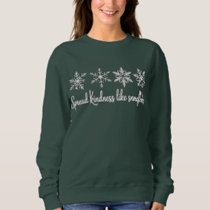 Sprid vänlighet som snöflingor jul t shirt