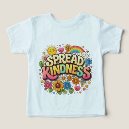 Sprid vänlighet – Söt blommig regnbåge T Shirt