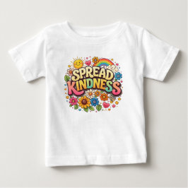 Sprid vänlighet – Söt blommig regnbåge T Shirt