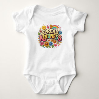 Sprid vänlighet – Söt blommig regnbåge T Shirt