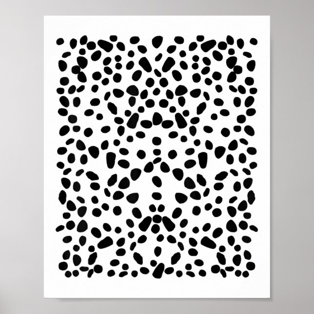Sprid vit med svart Polka dots Dalmatian _1 Poster (Framsidan)