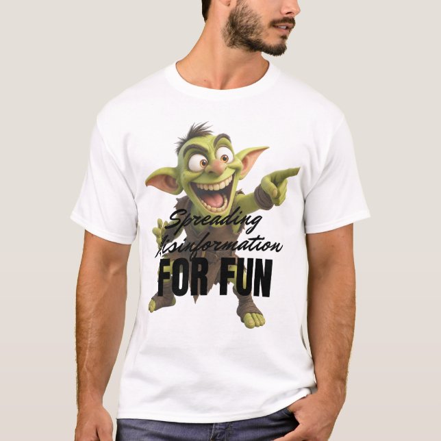 Sprida felaktig information för skojs skull t shirt (Framsida)