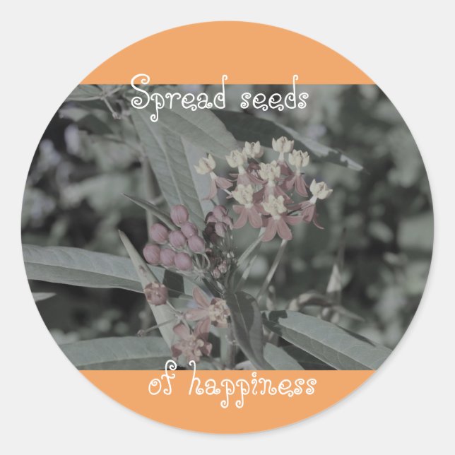 Sprida frön av lyckans klistermärken (Framsida)