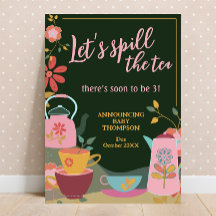 Sprida Graviden Tea Cute Baby i ett meddelande