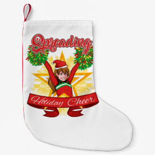 Sprida Helgdag Cheer Cheerlead jul Liten Julstrumpa