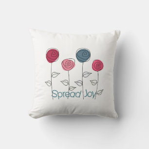 sprida inspirerande ro kudde
