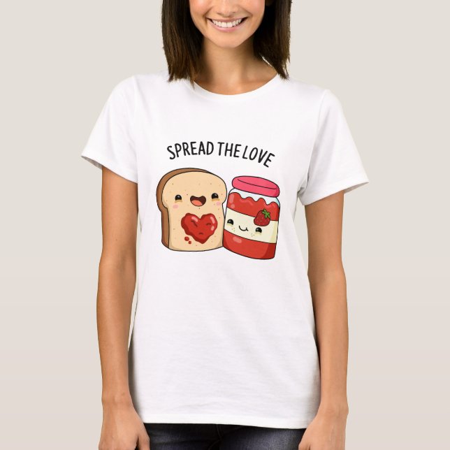 Sprida Kärlek från Sylt och Bread Pun T Shirt (Framsida)
