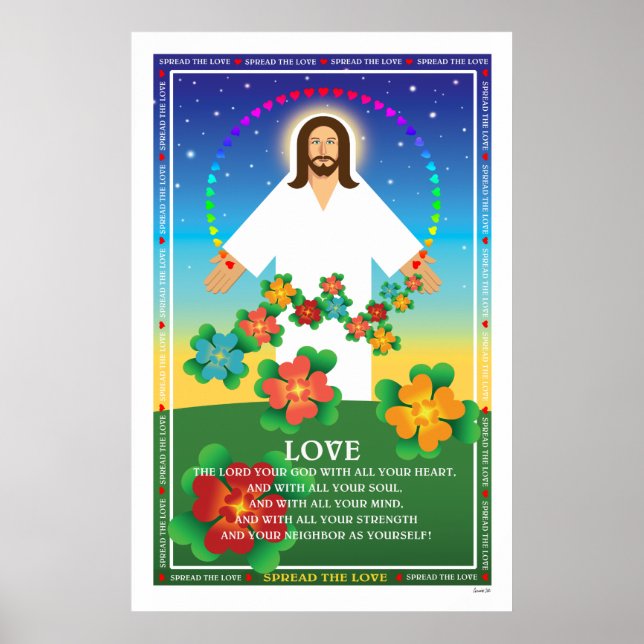 SPRIDA KÄRLEK-POSTER POSTER (Framsidan)