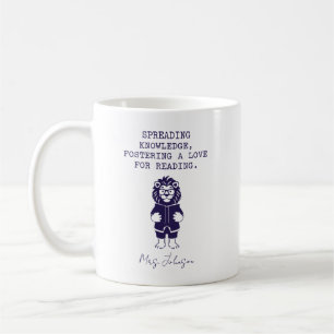 Sprida kunskap och främja kärlek till läsning kaffemugg