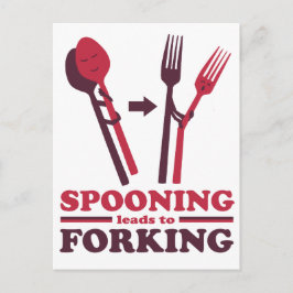 Sprida lektioner till Forking Kärlek Romantik Vykort