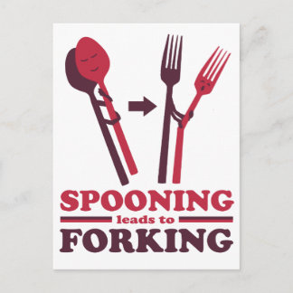 Sprida lektioner till Forking Kärlek Romantik Vykort