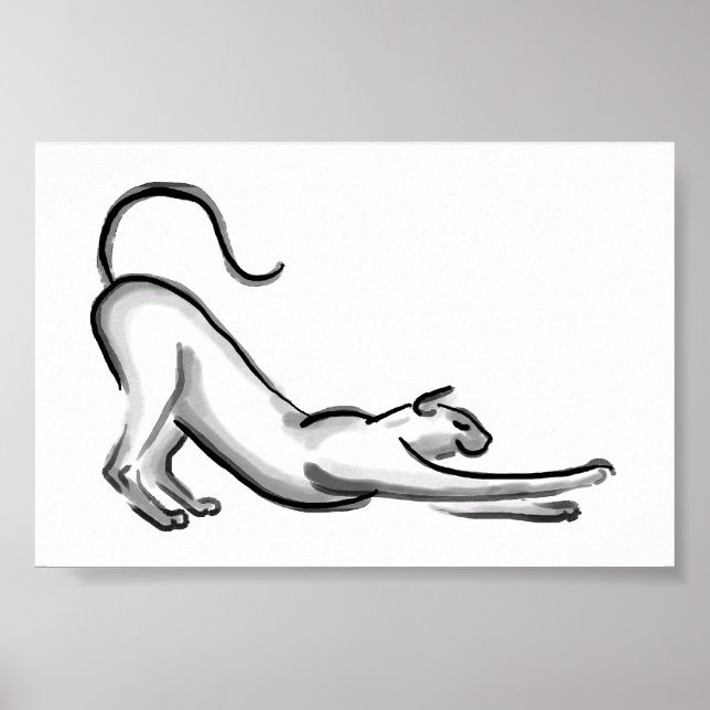Sprida målning för kattpensel poster (Framsidan)