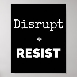 Sprida och motstå protester poster