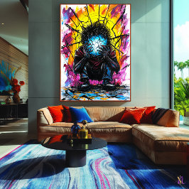 Sprida reflektioner - Surreal Expressionistisk kon Poster