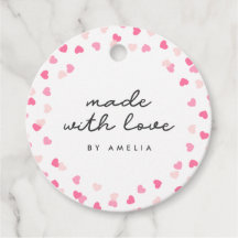 Sprida Rosa Hearts-konfetti tillverkad med Kärlek