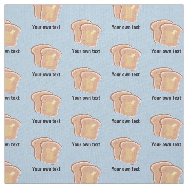 Sprida segment med Butter - din egen text valfri f Tyg (Provkarta)