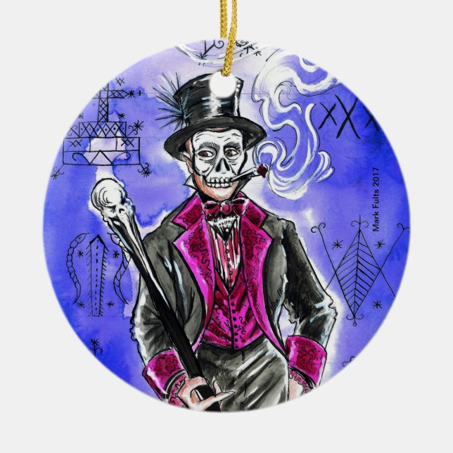 Sprida talanger julgransprydnad keramik (Framsidan)