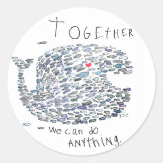 sprida val runt klistermärke