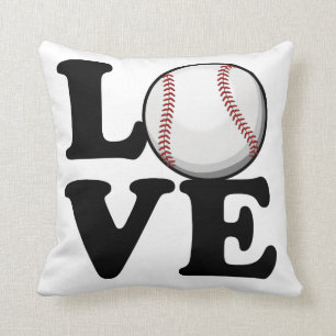Spridd fläkt för baseball för baseballkärlek kudde