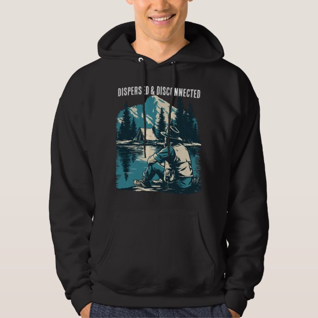 Spridd & Frånkopplad | Vintage Fjällcamping Hoodie (Framsida)