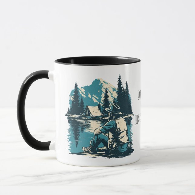 Spridd & Frånkopplad | Vintage Fjällcamping Mugg (Vänster)