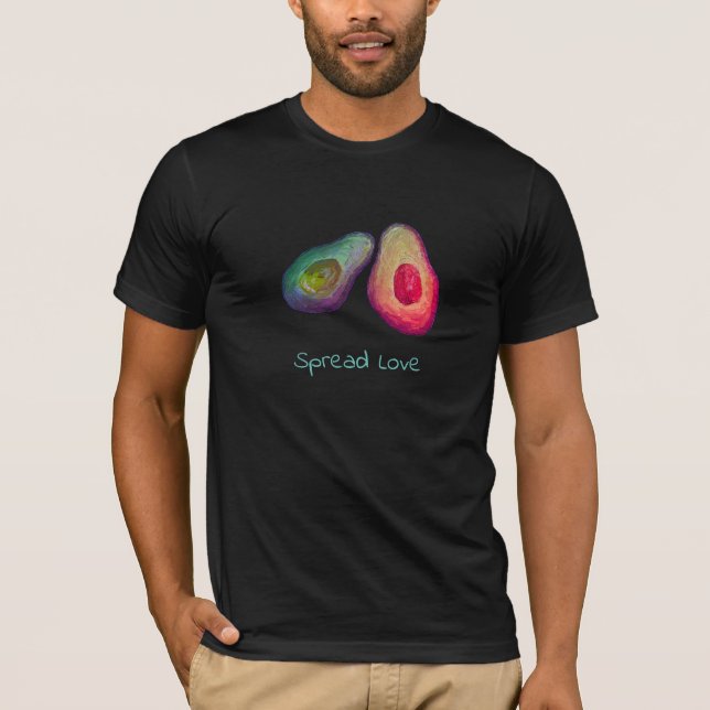 Spridd kärlekavokado (gjorda USA, kicken Qual) Tee Shirt (Framsida)
