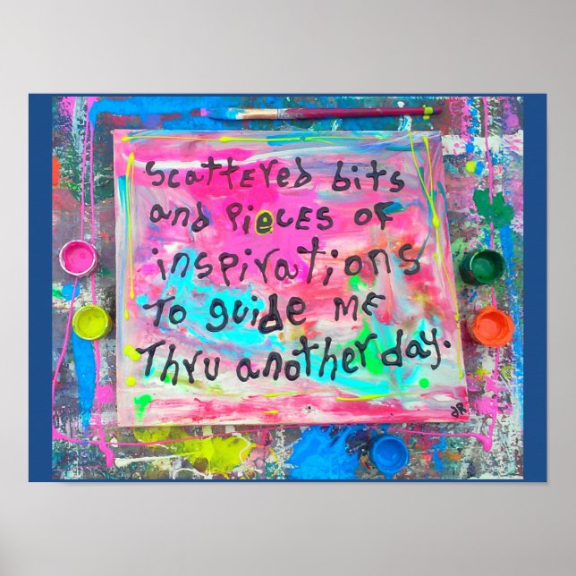 spridda bitar och delar av inspiration poster (Framsidan)