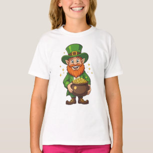 Sprider Leenden Lycklig Liten Leprechaun T Shirt