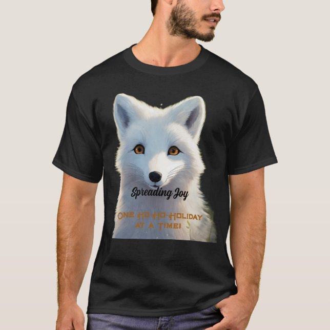 Spridning av joy Arctic Fox-Helgdag T Shirt (Framsida)