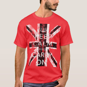 SPRIDNING AV KALM OCH KARRY PÅ FLAGGA I STORBRITAN T SHIRT