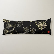 "Spridning av Kärlek" Golden Black Abstrakt Flower