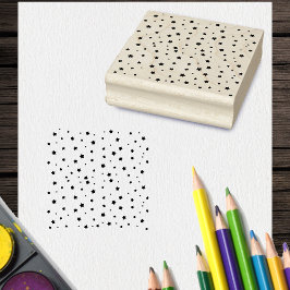 Spridning av stjärnor på olika platser inför jul stämpel