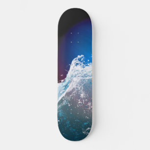 Spridning av vågformade Mörk blått djupröda skateb Mini Skateboard Bräda 18,5 Cm