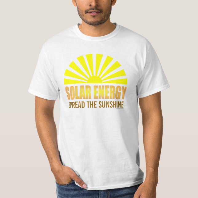Spridning den sol- energitshirten för solsken tee shirt (Framsida)