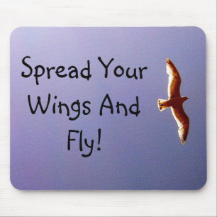 Spridning din vingar Mousepad Musmatta