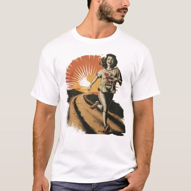 Spridning genom dammande spår t shirt (Framsida)