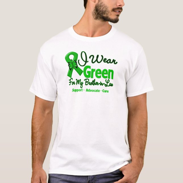Spridning - Grönt Awareness Ribbon T-shirt (Framsida)