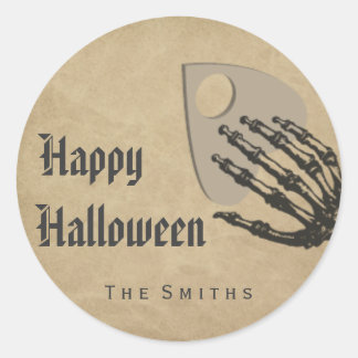 Spridningsbrickor för vintage runt klistermärke