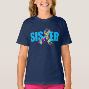 Spridningsfilm Sprister Cute Blue Awareness Ribbon T Shirt