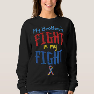 Spridningsmedvetande Ribbon Mina bröder Fight Boys T Shirt