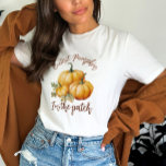 Spridningspumpa i plåstret t shirt<br><div class="desc">Cutest Pumpkin i plåstret</div>