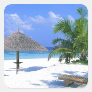 Spridningsstol - sommarbliss fyrkantigt klistermärke