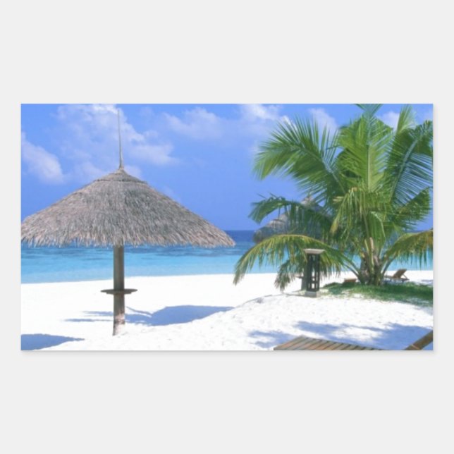 Spridningsstol - sommarbliss rektangulärt klistermärke (Framsida)