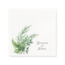 Sprig av Grönt Möhippa Napkins